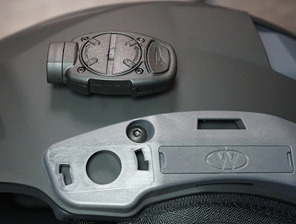 Team Wendy M 216 Helmet Princeton Tec Switch Rail Light Removed From Side