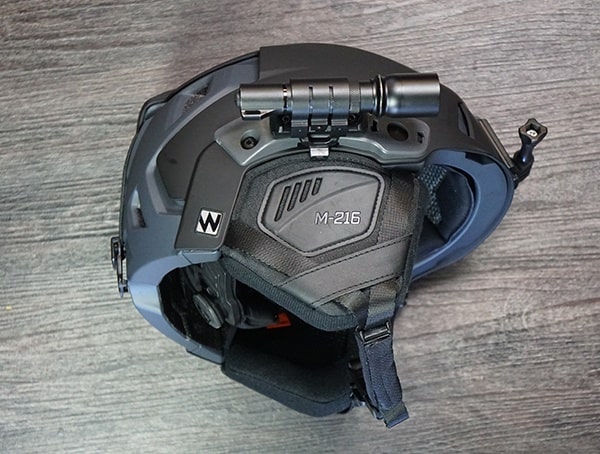 Team Wendy M 216 Helmet Reviews With Flashlight Rail Mounted On Side