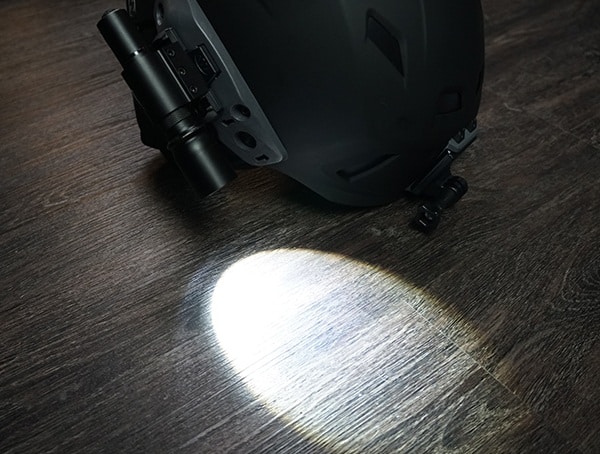 Team Wendy M 216 Helmet With Coast Hp5r Flashlight On Rail