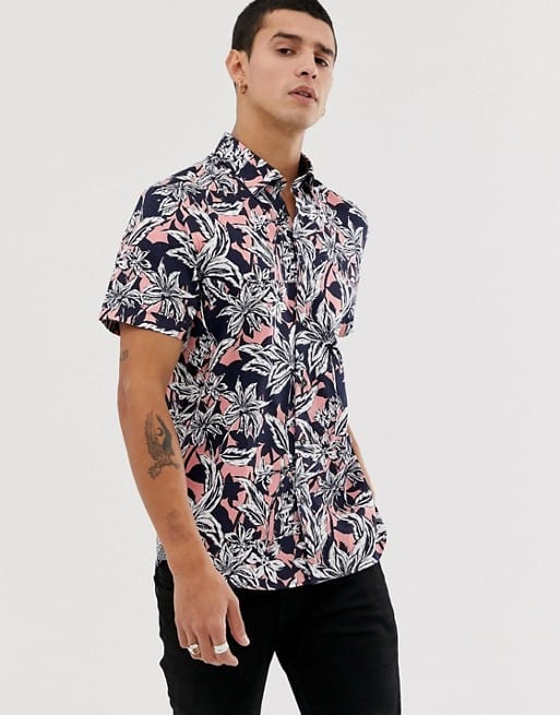 ted baker shirt with hawaiian floral print