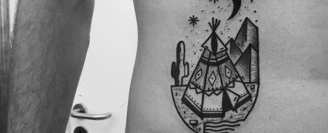 Teepee Tattoo Designs For Men
