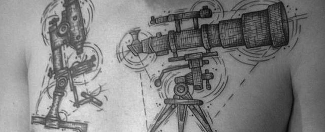 Telescope Tattoo Designs For Men