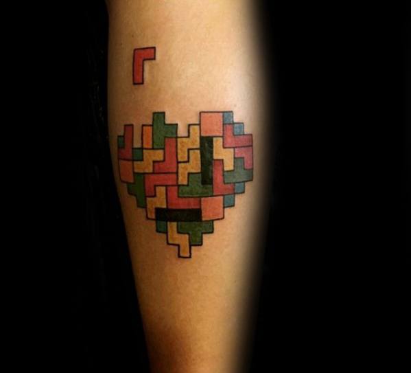 Tetris Tattoos For Gentlemen