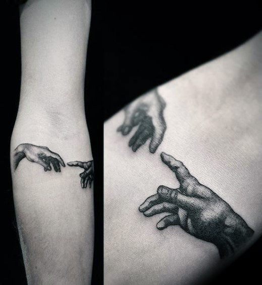 The Creation Of Adam Guys Tattoo Designs Forearm Band