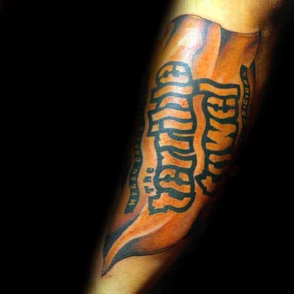 The Terrible Towl Pittsburgh Steelers Mens Forearm Tattoo