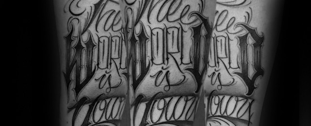 The World Is Yours Tattoo Designs For Men