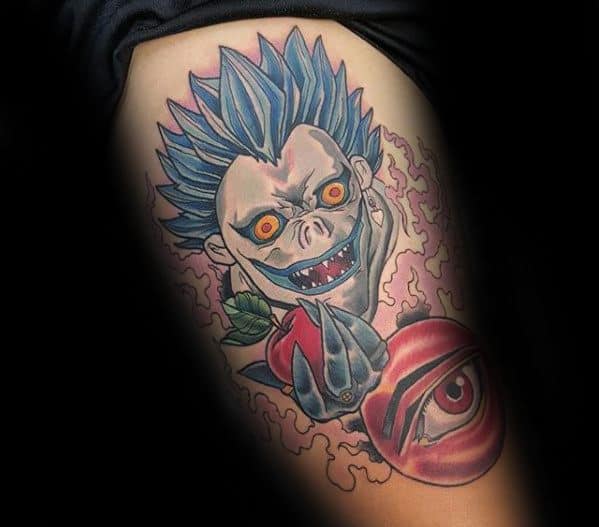 Thigh Death Note Guys Tattoos