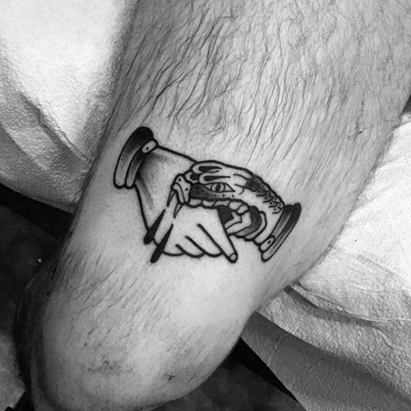 Thigh Snake Handshake Tattoos For Gentlemen