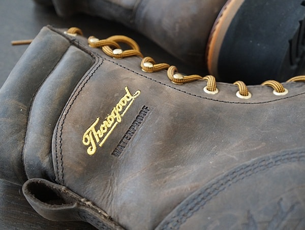 Thorogood Logger Series 9 Inch Brown Crazyhorse Waterproof Guys Rugged Leather Boots