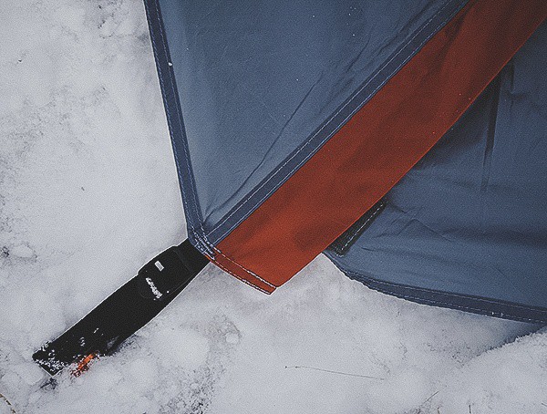 Three Season Tent Review Kelty Outfitter Pro 3 Ground Stake In Snow