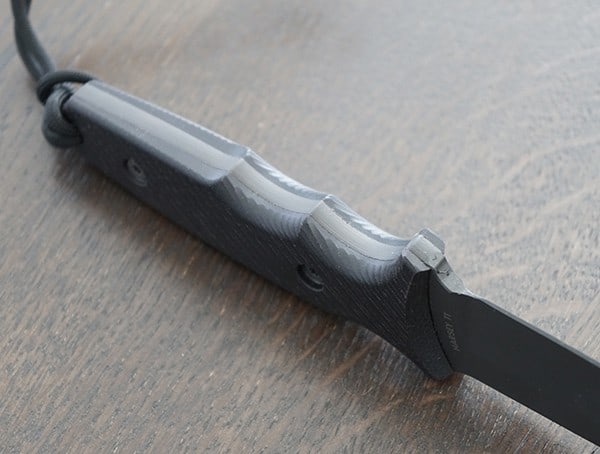 Thumb Groves Handle Spartan Blades Harsey Tt Knife