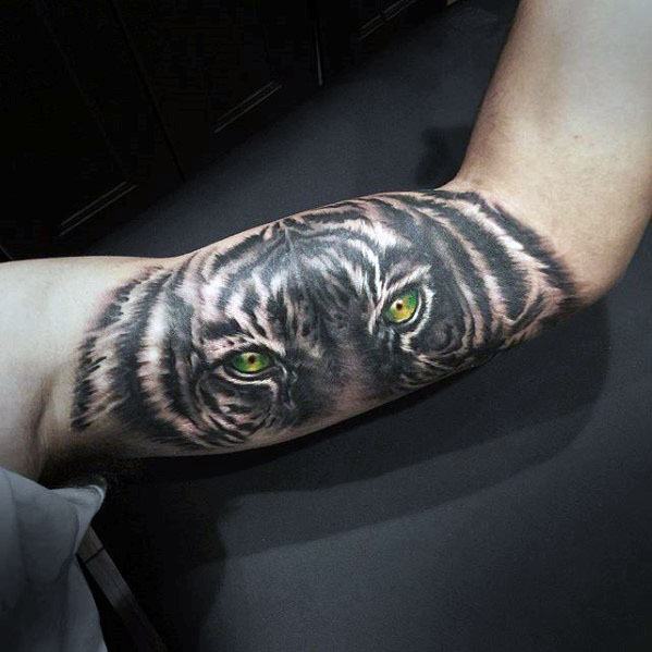 Tiger Eyes Tattoo Ideas For Males