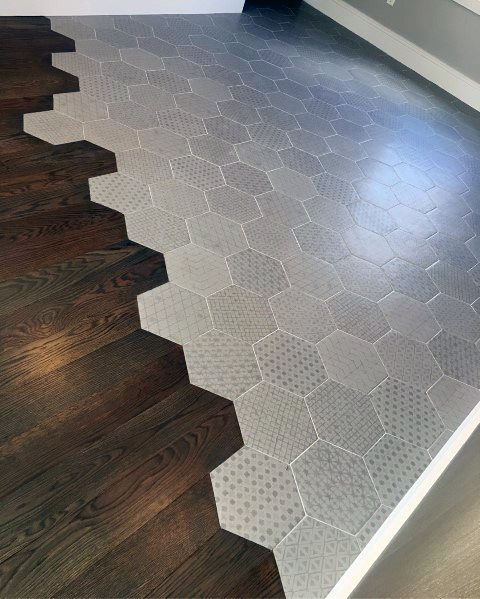 Tile To Hardwood Flooring Transition Interior Ideas