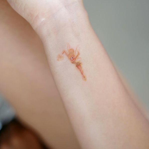 Tinker Bell Tangled Fairy Tattoo
