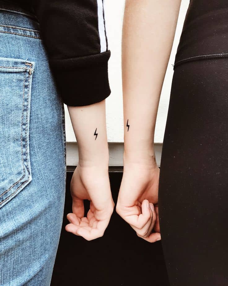 Tiny Cute Friendship Tattoo