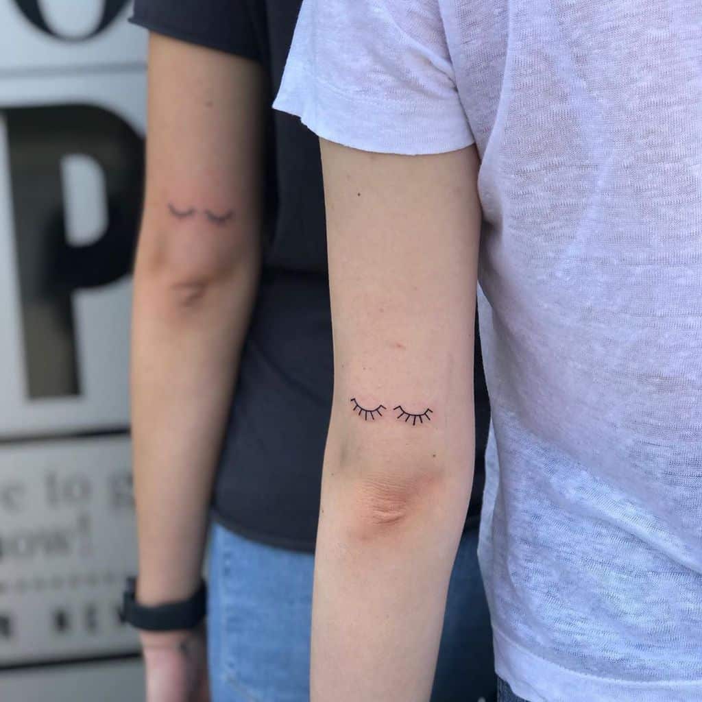 Tiny Eye Friendship Tattoo