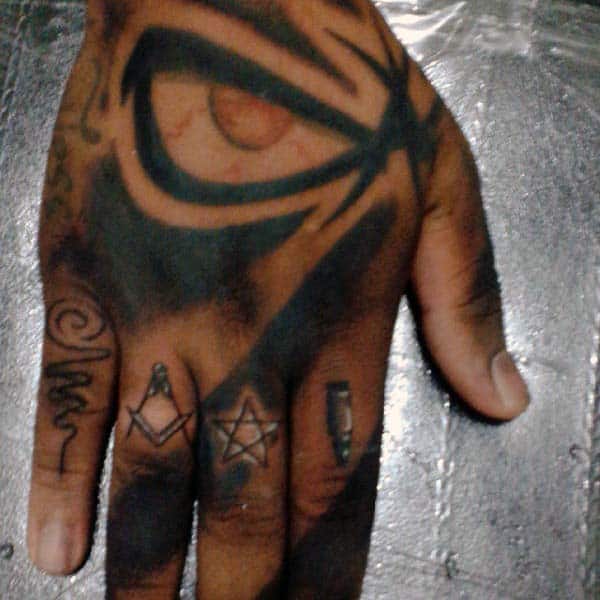 Tiny Mens Finger Bullet Tattoo Design Ideas