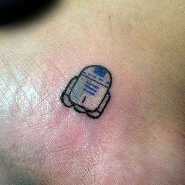Tiny Rd2d Mens Foot Tattoos