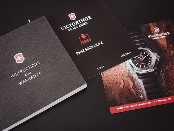 Titanium Victorinox Inox Watch Product Manual