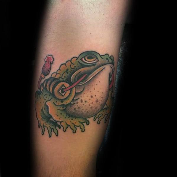 Toad Male Tattoos On Legs