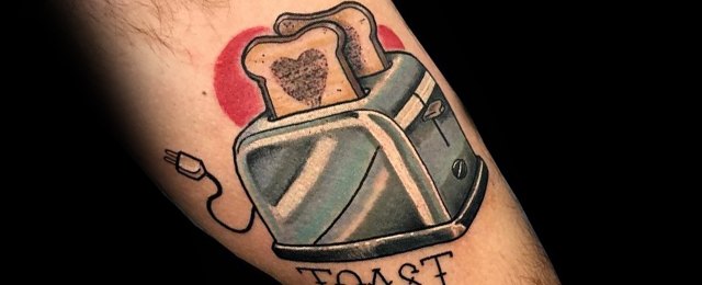 Toast Tattoo Ideas For Men