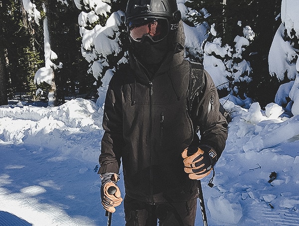 Tobe Novo Bib And Jacket With Team Wendy Ski Helmet And Hestra Gloves