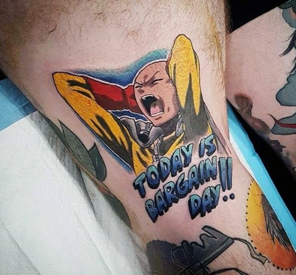 Today Is Bargin Day One Piece Anime Tattoos Men On Thigh