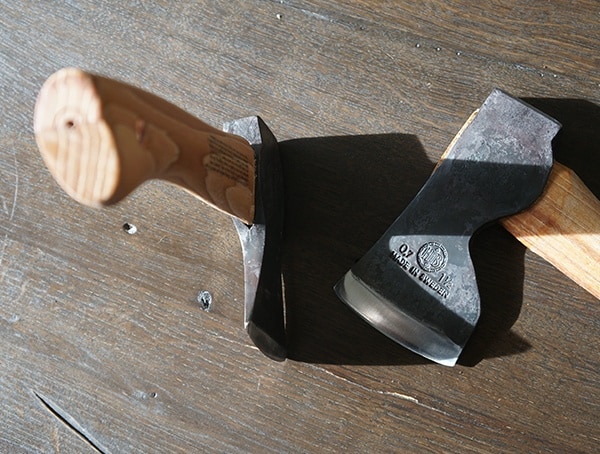 Top Handle View Hults Bruk Axe With Hatchet