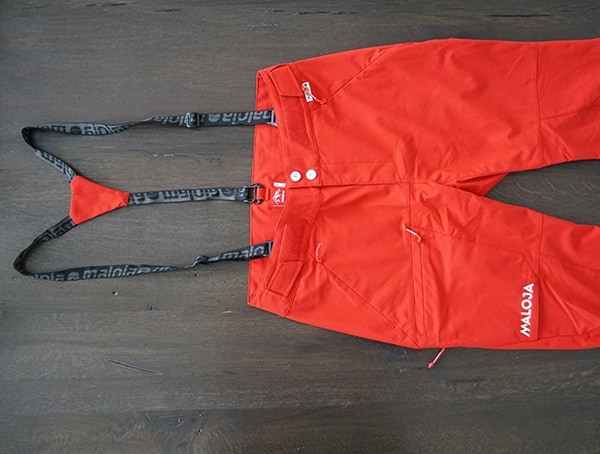 Top View Maloja Tinusm Pants For Moderate Skiing Weather Conditions