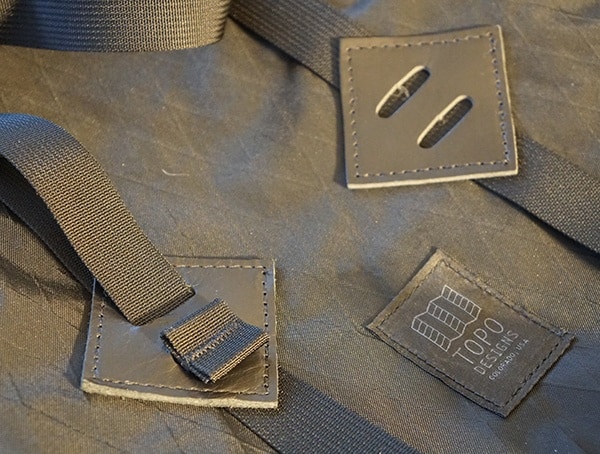 Topo Designs Klettersack Backpack Leather Details