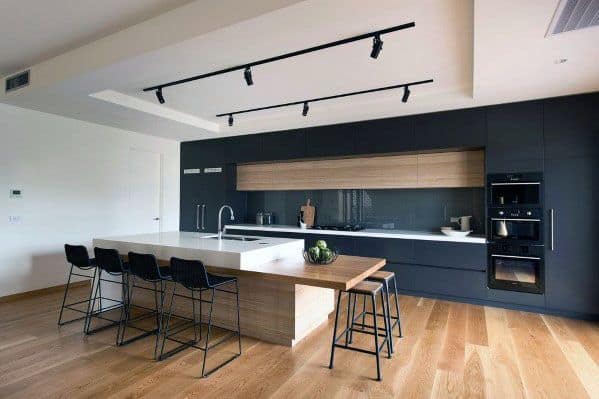 Track Lighting Kitchen Contemporary Interior Design