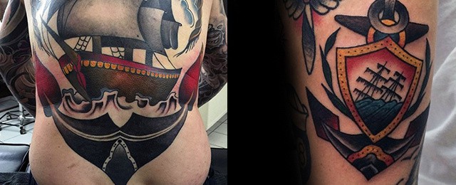 Traditional Anchor Tattoo Designs For Men