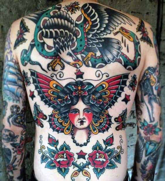 traditional-back-old-school-mens-tattoo-inspiration