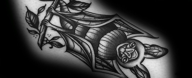 Traditional Bat Tattoo Designs For Men