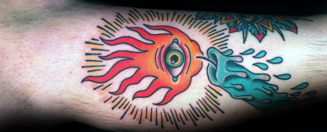 Traditional Candle Tattoo Designs For Men