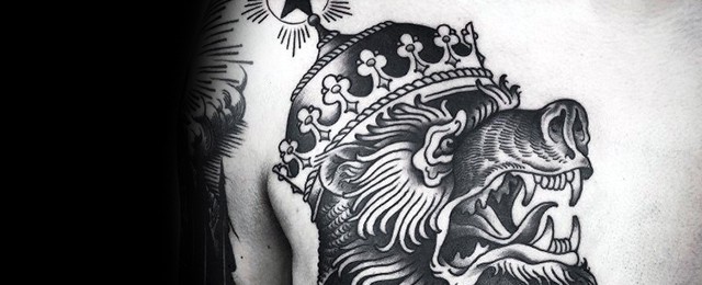 Traditional Crown Tattoo Designs For Men