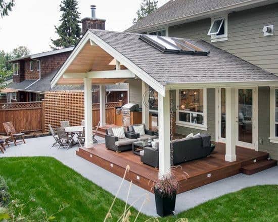 Traditional Deck Roof With Skylights Cool Backyard Ideas