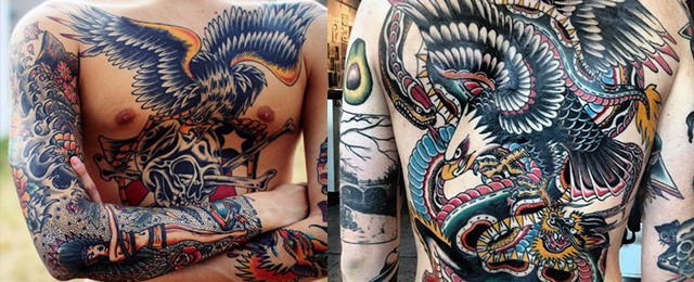 Traditional Eagle Tattoo Designs For Men