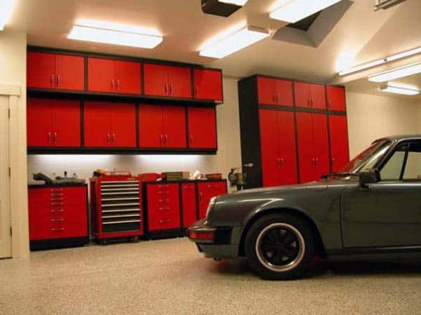 Traditional Garage Fluorescent Lights