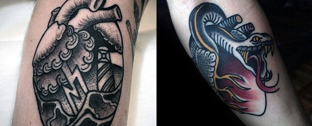 Traditional Heart Tattoo Designs For Men