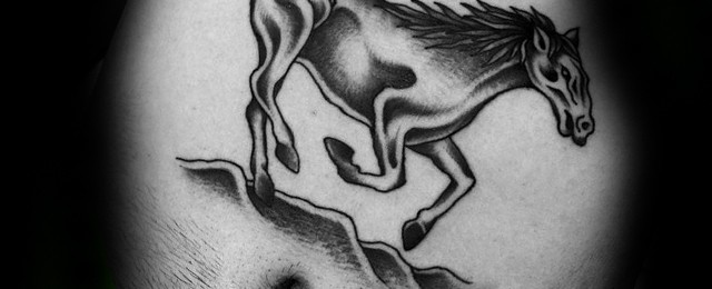 Traditional Horse Tattoo Designs For Men
