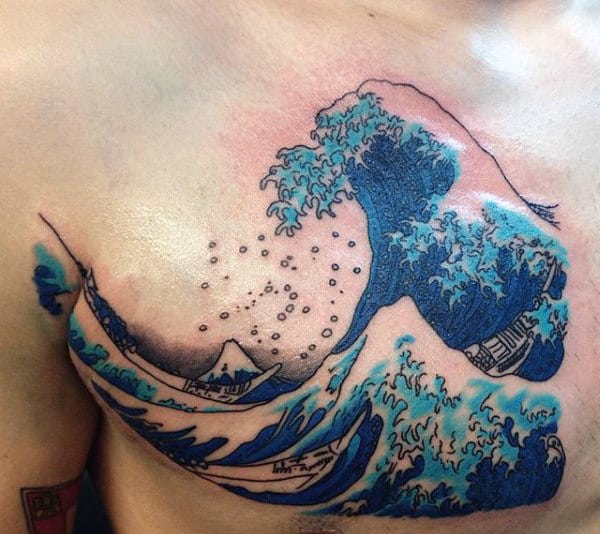 Traditional Japanese Water Tattoos For Men