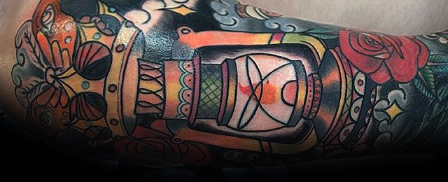 Traditional Lantern Tattoo Designs For Men