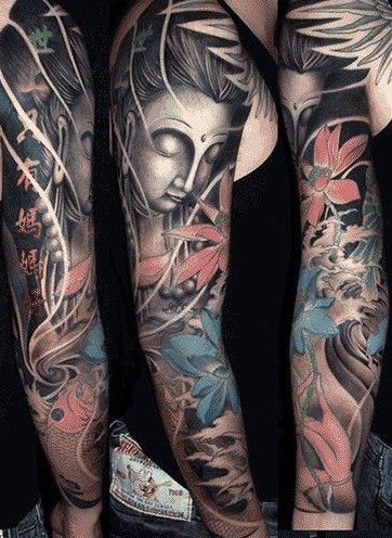 Traditional Men's Koi Fish Tattoo