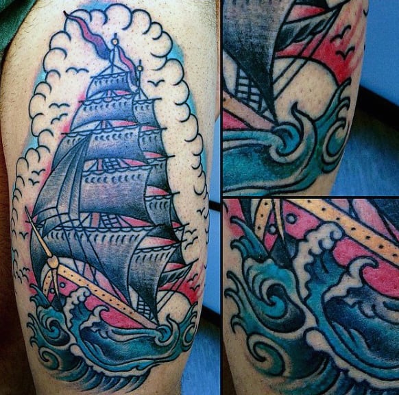 Traditional Sailor Male Tattoo