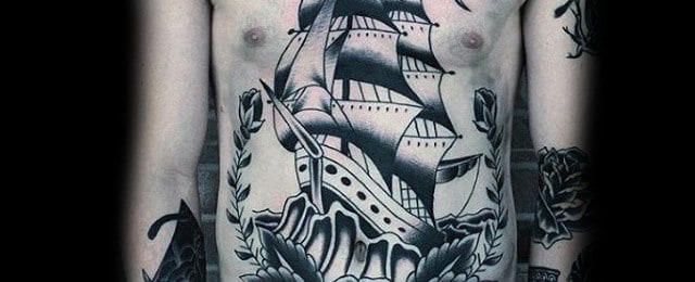 Traditional Ship Tattoo Designs For Men