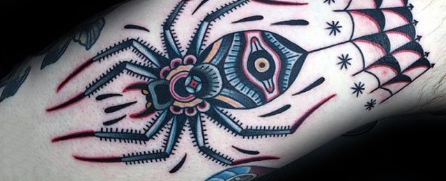 Traditional Spider Tattoo Designs For Men