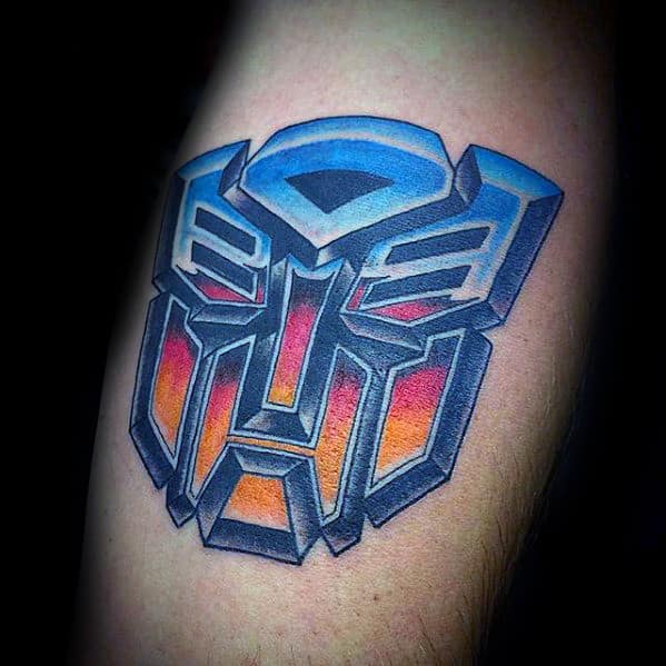 Transformers Mens Small Thigh Tattoo Ideas