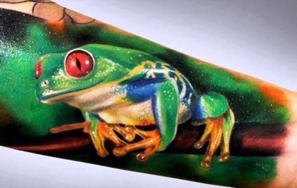 Tree Frog Guys Tattoo Designs Forearm Sleeve