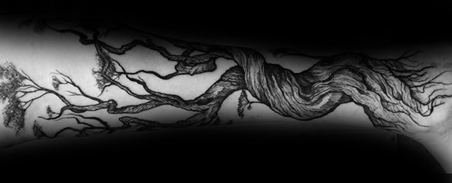 Tree Leg Tattoo Design Ideas For Men